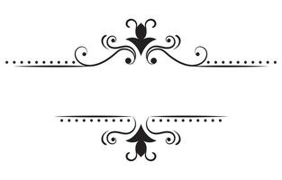 vintage horizontal frame Label lines for making catalogs and brochures for coffee shops and boutiques. vector