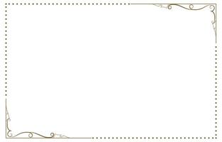 Vintage border consisting of points and corners for graphic elements. vector