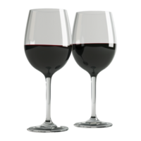 AI generated Wine Glasses on Transparent background - Ai Generated png
