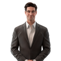 AI generated Businessman Standing on Transparent background - Ai Generated png