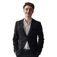 AI generated Businessman Standing on Transparent background - Ai Generated png