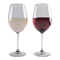 AI generated Wine Glasses on Transparent background - Ai Generated png