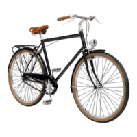 AI generated Vintage Bicycle on Transparent background - Ai Generated png