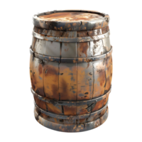 AI generated Wine Barrel on Transparent background - Ai Generated png