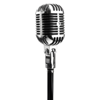 AI generated Studio Podcast Microphone on Transparent background - Ai Generated png