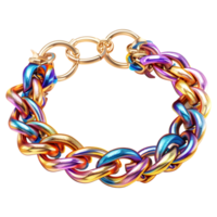 ai generado 3d representación de un tradicional mujer pulsera en transparente antecedentes - ai generado png