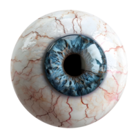 ai genererad 3d tolkning av en närbild av eyeball på transparent bakgrund - ai genererad png