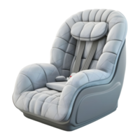 ai generado 3d representación de un suave sentado asiento silla en transparente antecedentes - ai generado png