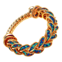 ai generado 3d representación de un tradicional mujer pulsera en transparente antecedentes - ai generado png