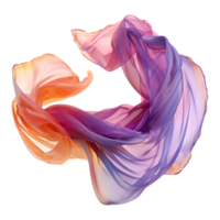 AI generated Silk Cloth in the Air on Transparent background - Ai Generated png