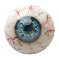 ai genererad 3d tolkning av en närbild av eyeball på transparent bakgrund - ai genererad png