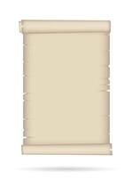 Papyrus scroll. parchment paper with old texture. manuscript vector