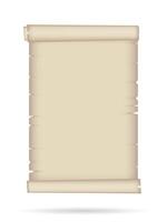 Papyrus scroll. parchment paper with old texture. manuscript vector