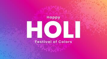 Holi Festival Background. Abstract colorful Holi celebration design with color powder. Vector illustration