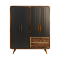 AI generated 3D Rendering of a Wooden Cupboard on Transparent Background - Ai Generated png