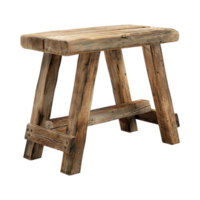 AI generated 3D Rendering of a Wooden Bench on Transparent Background - Ai Generated png