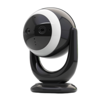 AI generated 3D Rendering of a CCTV Security Camera on Transparent Background - Ai Generated png