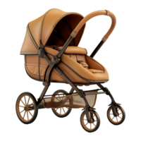 ai generiert 3d Rendern von ein Baby Wagen auf transparent Hintergrund - - ai generiert png