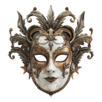 AI generated 3D Rendering of a Carnival Traditional Mask on Transparent Background - Ai Generated png