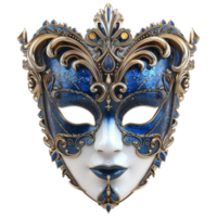 ai genererad 3d tolkning av en karneval traditionell mask på transparent bakgrund - ai genererad png