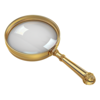 AI generated 3D Rendering of a Magnifier on Transparent Background - Ai Generated png