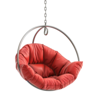 AI generated 3D Rendering of a Hanging Cozy Chair on Transparent Background - Ai Generated png