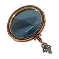 AI generated 3D Rendering of a Magnifier on Transparent Background - Ai Generated png