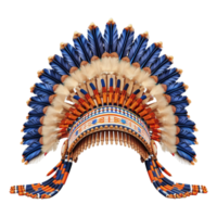 ai generado 3d representación de un indio tradicional sombrero en transparente antecedentes - ai generado png