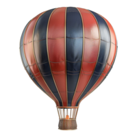 ai généré 3d le rendu de une air ballon sur transparent Contexte - ai généré png