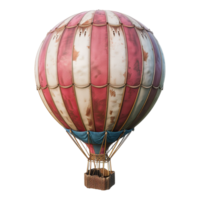 ai gerado 3d Renderização do uma ar balão em transparente fundo - ai gerado png