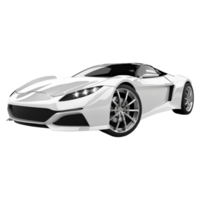 AI generated 3D Rendering of a Luxury Car on Transparent Background - Ai Generated png