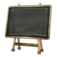 AI generated 3D Rendering of a Green School Board on Transparent Background - Ai Generated png