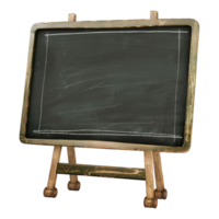 ai gegenereerd 3d renderen van een groen school- bord Aan transparant achtergrond - ai gegenereerd png