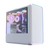 AI generated 3D Rendering of a Gaming PC on Transparent Background - Ai Generated png