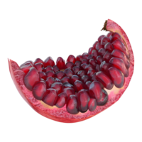 AI generated 3D Rendering of a Pomegranate on Transparent Background - Ai Generated png