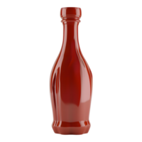 ai gegenereerd 3d renderen van een tomaat ketchup in een fles Aan transparant achtergrond - ai gegenereerd png