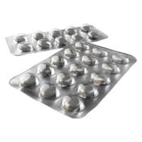 ai generado 3d representación de un medicina tabletas o pastillas en transparente antecedentes - ai generado png