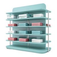 AI generated 3D Rendering of a Shelf in a Home on Transparent Background - Ai Generated png