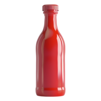 ai genererad 3d tolkning av en tomat ketchup i en flaska på transparent bakgrund - ai genererad png