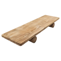 AI generated 3D Rendering of a Wooden Skateboard on Transparent Background - Ai Generated png