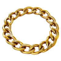 AI generated 3D Rendering of a Hand Gold Chain on Transparent Background - Ai Generated png