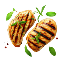AI generated Sticker of a Grilled Chicken On a Transparent Background - Ai Generated png