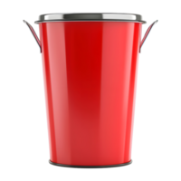 AI generated 3D Rendering of a Empty Garbage Basket on Transparent Background - Ai Generated png