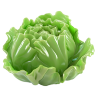 AI generated 3D Rendering of a Butterhead Lettuce on Transparent Background - Ai Generated png