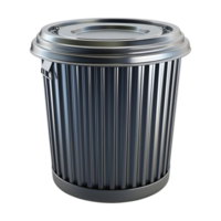 AI generated 3D Rendering of a Empty Garbage Basket on Transparent Background - Ai Generated png