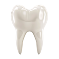 ai generado 3d representación de un dental humano dientes en transparente antecedentes - ai generado png