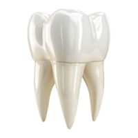 ai gerado 3d Renderização do uma dental humano dentes em transparente fundo - ai gerado png