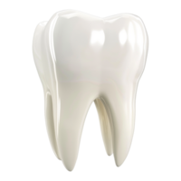 ai generado 3d representación de un dental humano dientes en transparente antecedentes - ai generado png