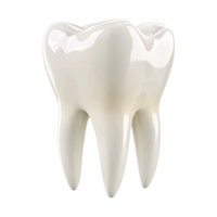 ai genererad 3d tolkning av en dental mänsklig tänder på transparent bakgrund - ai genererad png