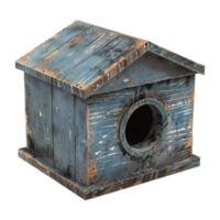 AI generated 3D Rendering of a Sparrow Wooden Small House on Transparent Background - Ai Generated png